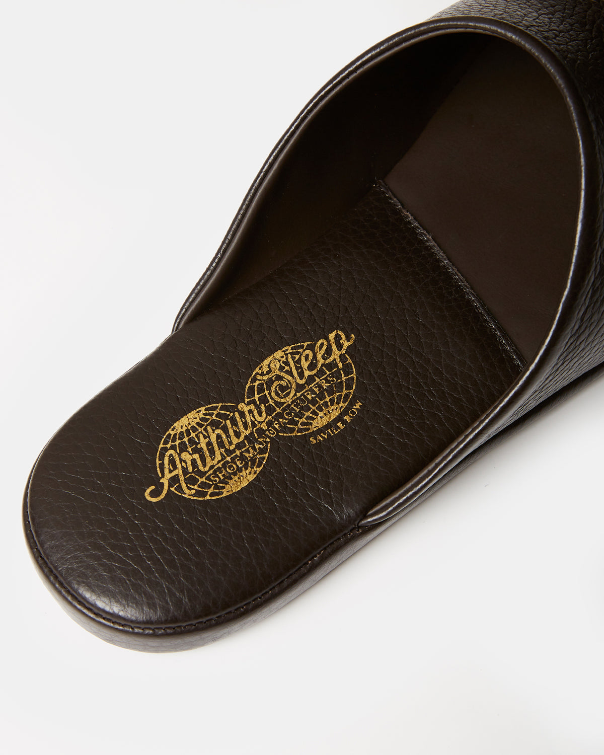 Globetrotter Glide Mule in Espresso depths brown deer leather, view 7