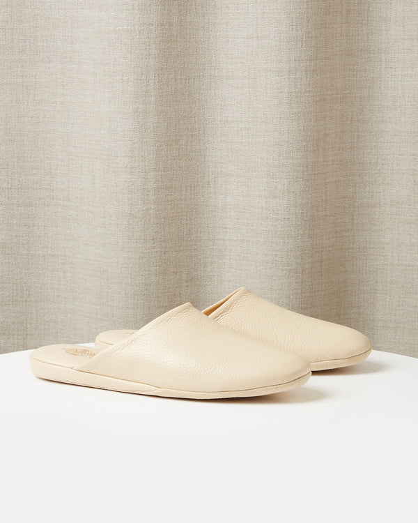 Globetrotter Glide Mules in Moonlit Ivory