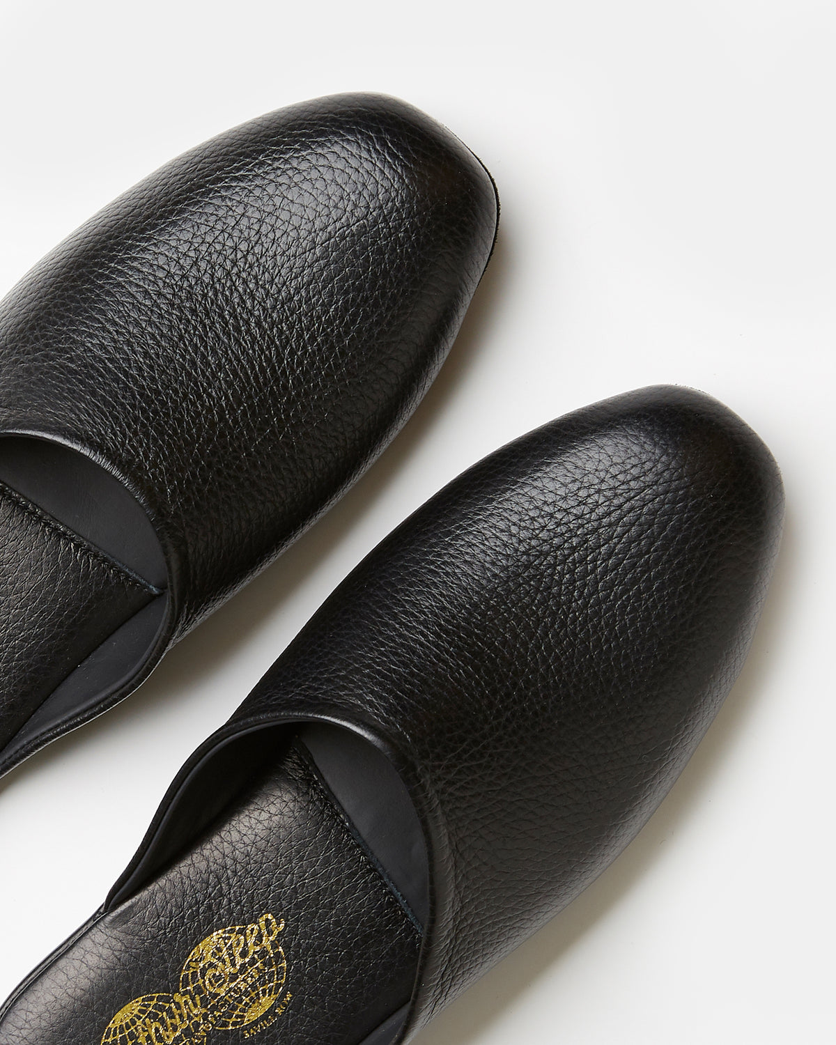 Globetrotter Glide Mule in Black deer leather, view 3