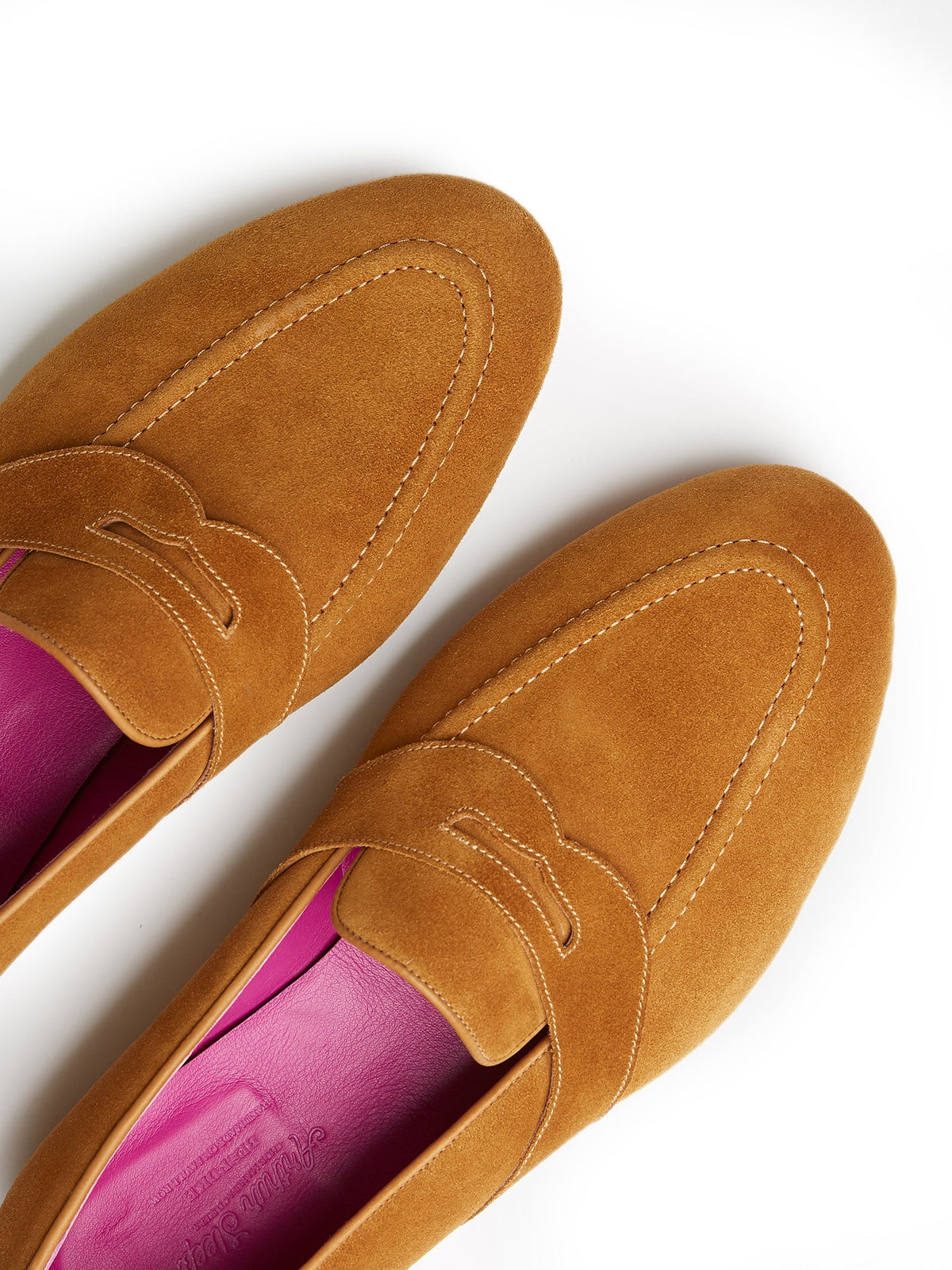 The Grand Caledonian Loafer in Honey Suede, view 3