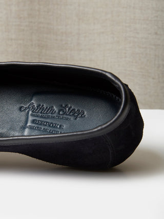 The Letterbox Slipper in Midnight Suede