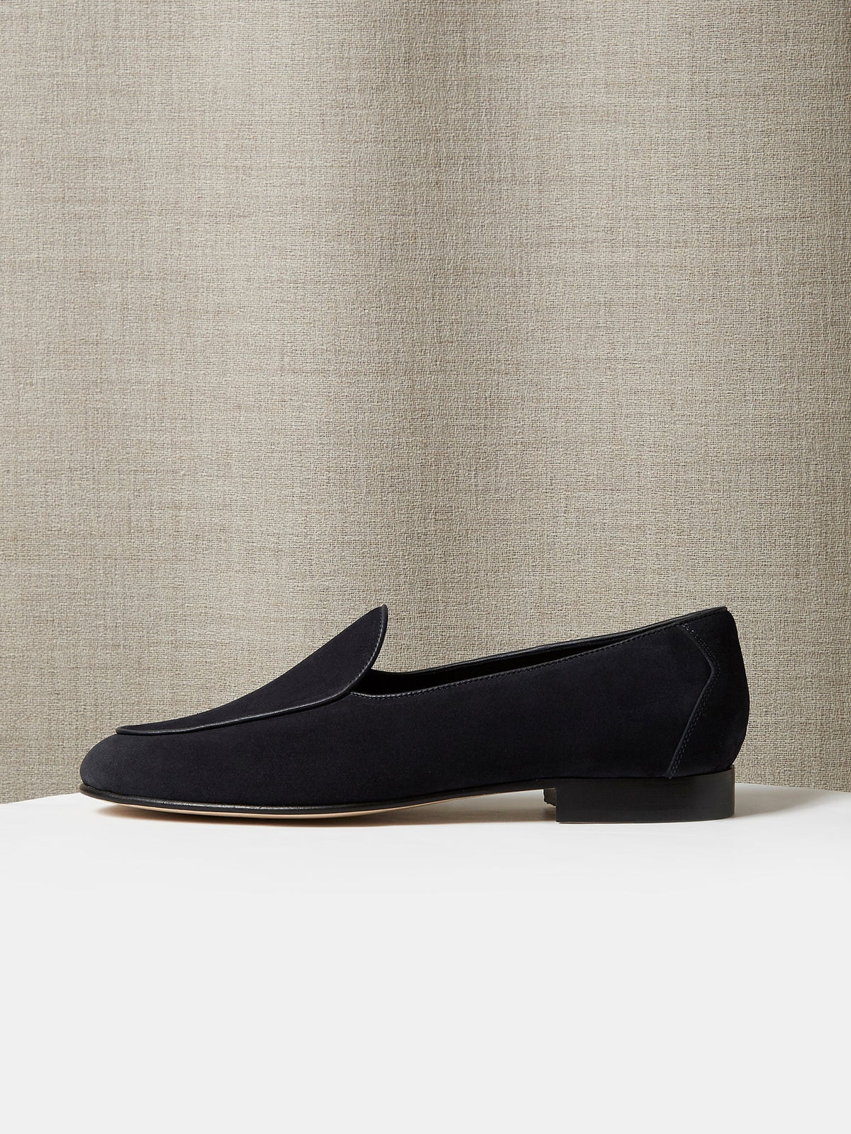 Belgian Loafer in Midnight Suede, view 2