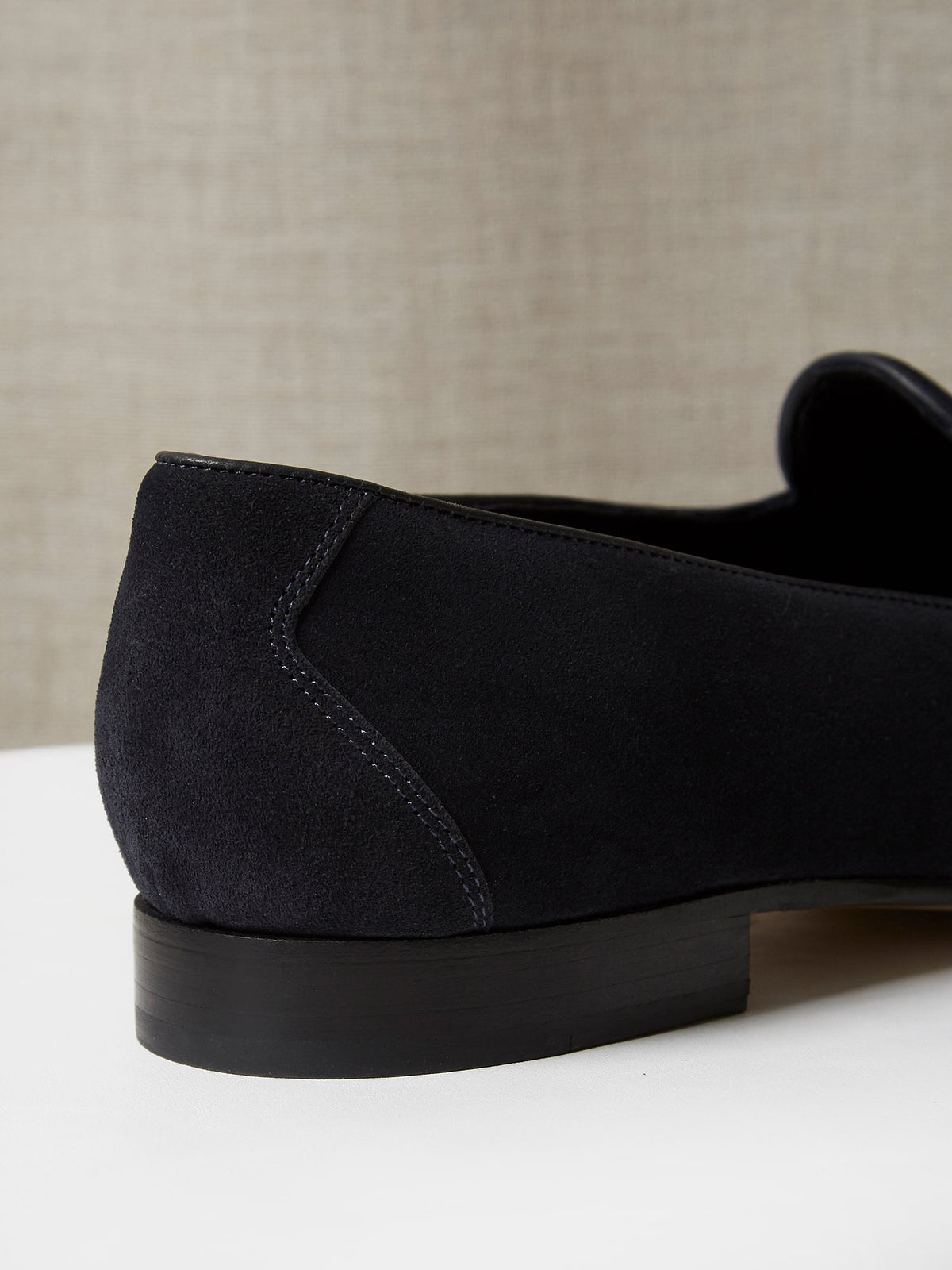 Belgian Loafer in Midnight Suede, view 4
