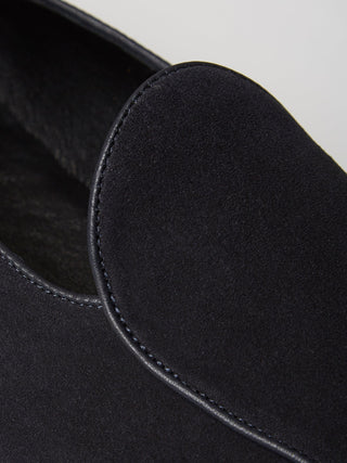Belgian Loafer in Midnight Suede