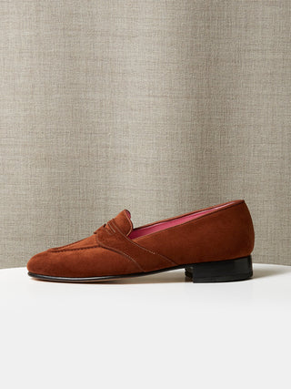 The Caledonian Loafer in Tobacco Suede