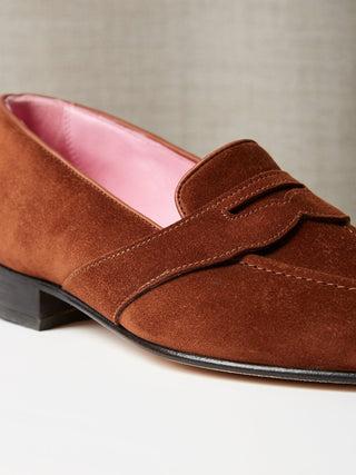 The Caledonian Loafer in Tobacco Suede