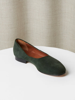 The Castro Loafer in Forest Green Suede