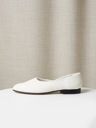 The Castro Loafer in White Pony Hair