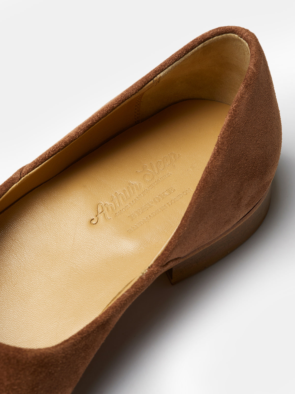 The Castro Loafer in Hazelnut Suede, view 5