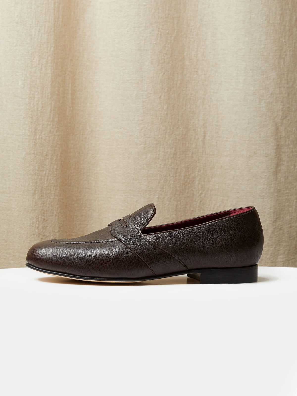 The Grand Caledonian Loafer in Brown Deerskin, view 2
