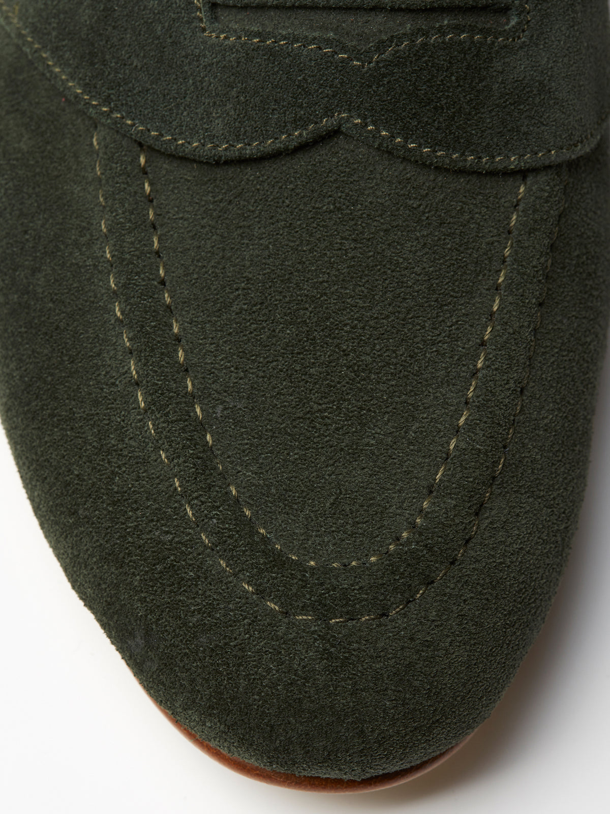 The Caledonian Loafer in Forest Green Suede, view 5