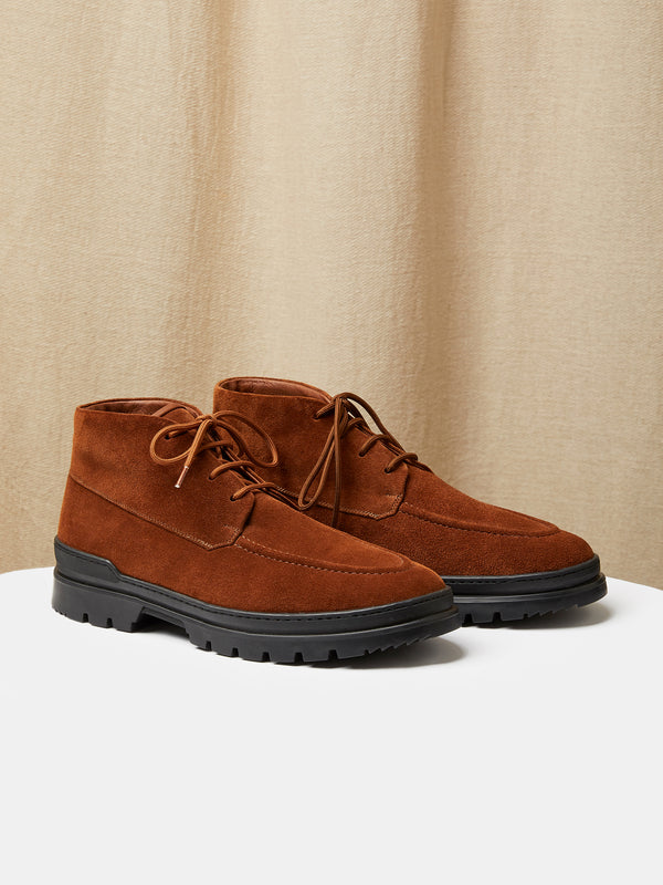 The Engadin Boot in Tobacco Suede