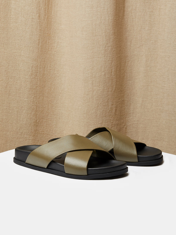 The Tahoun Sandal in Green
