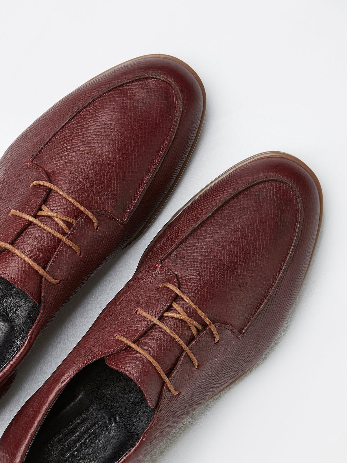 The Pablo in Burgundy Country Calf Leather, view 3