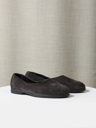 The Castro Loafer in Charcoal Grey Suede