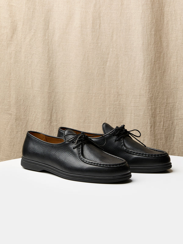 Fellini in Black calf leather