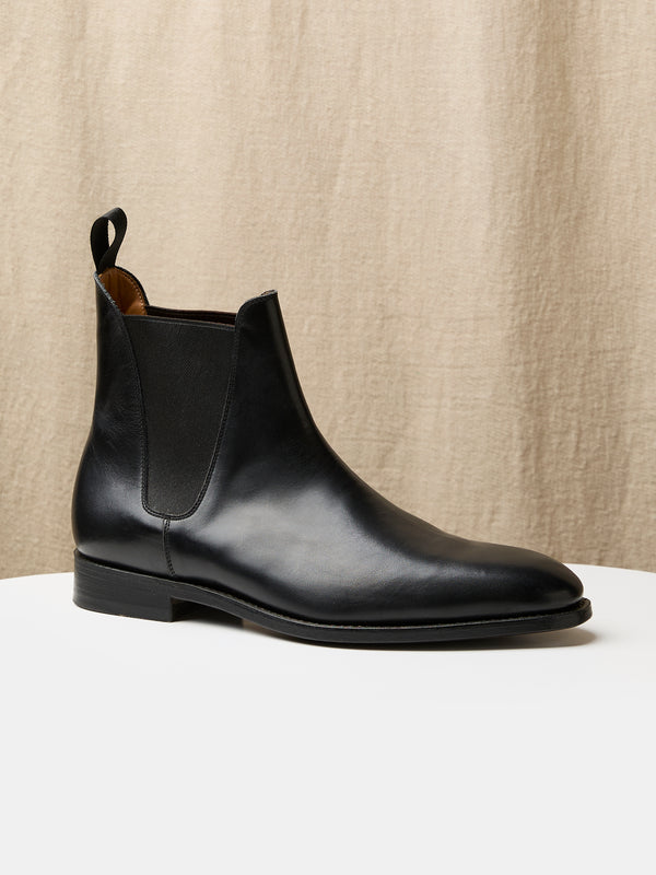 The Chelsea Boots in Black Calf Leather