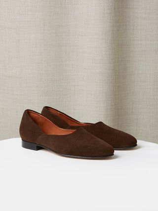 The Castro Loafer in Chocolate Brown Suede