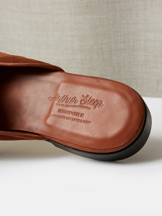 Tobacco Suede Mules