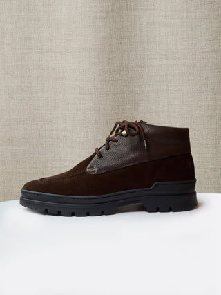 The Engadin Boot in Chocolate Brown