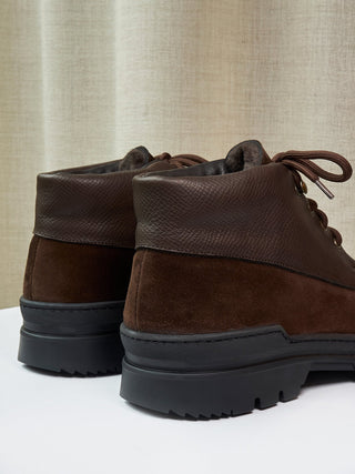 The Engadin Boot in Chocolate Brown