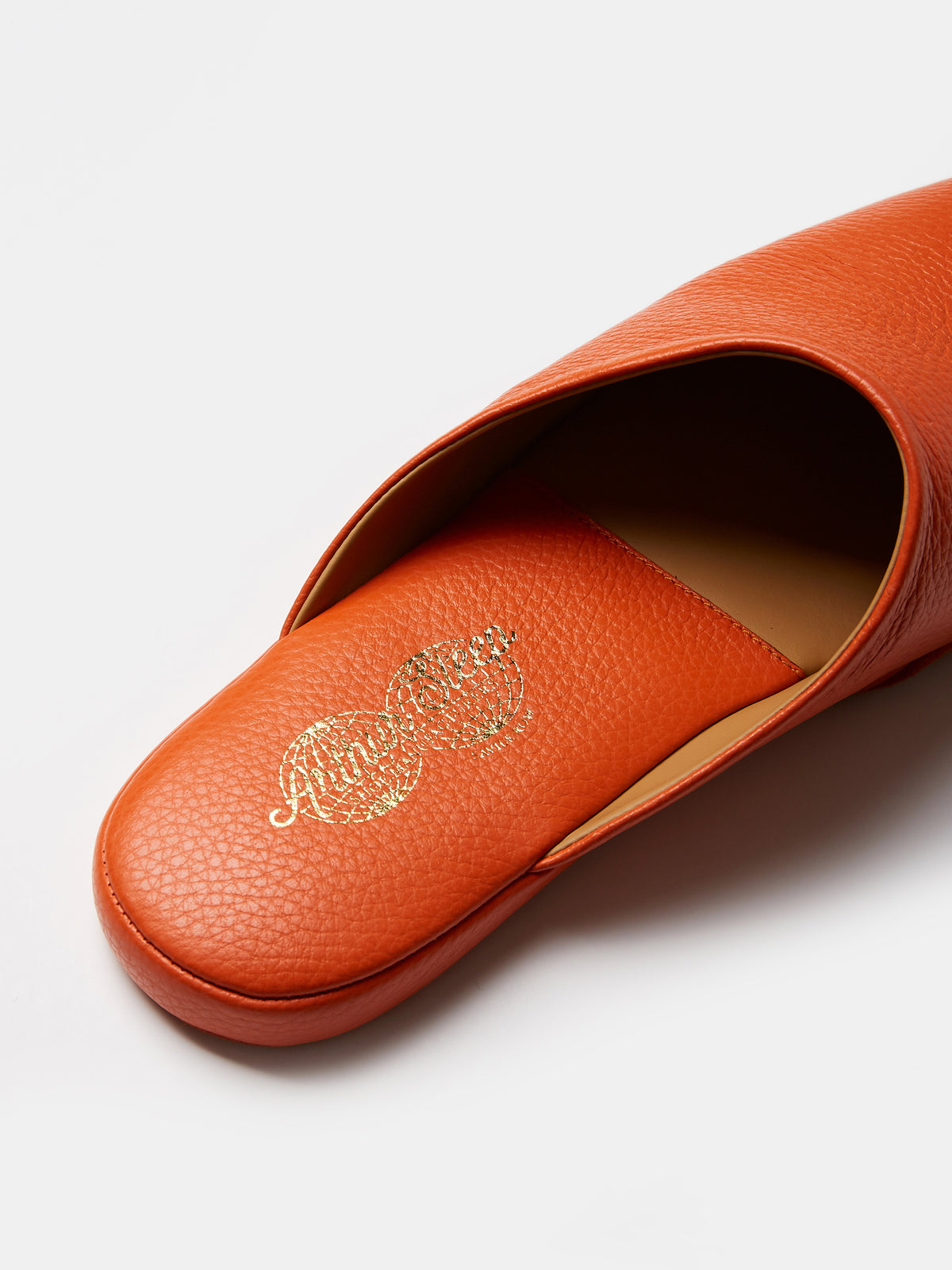 Globetrotter Glide Mule in Orange deer leather, view 5