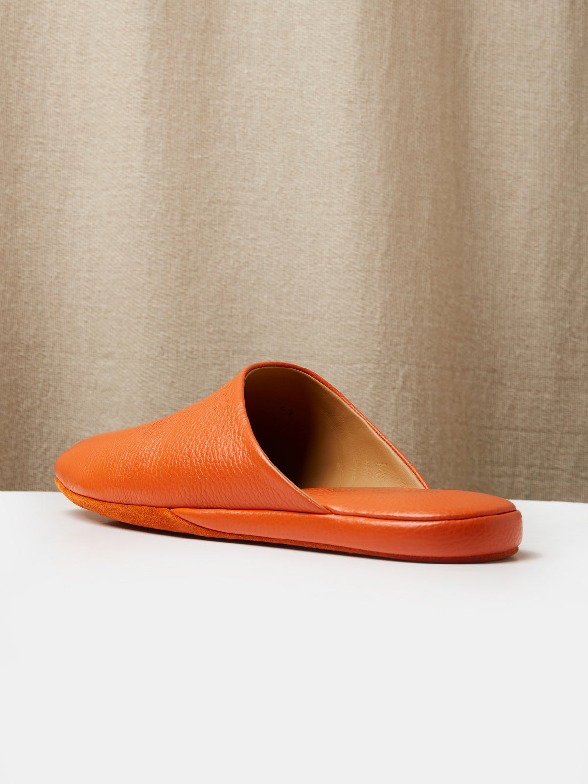 Globetrotter Glide Mule in Orange deer leather, view 6