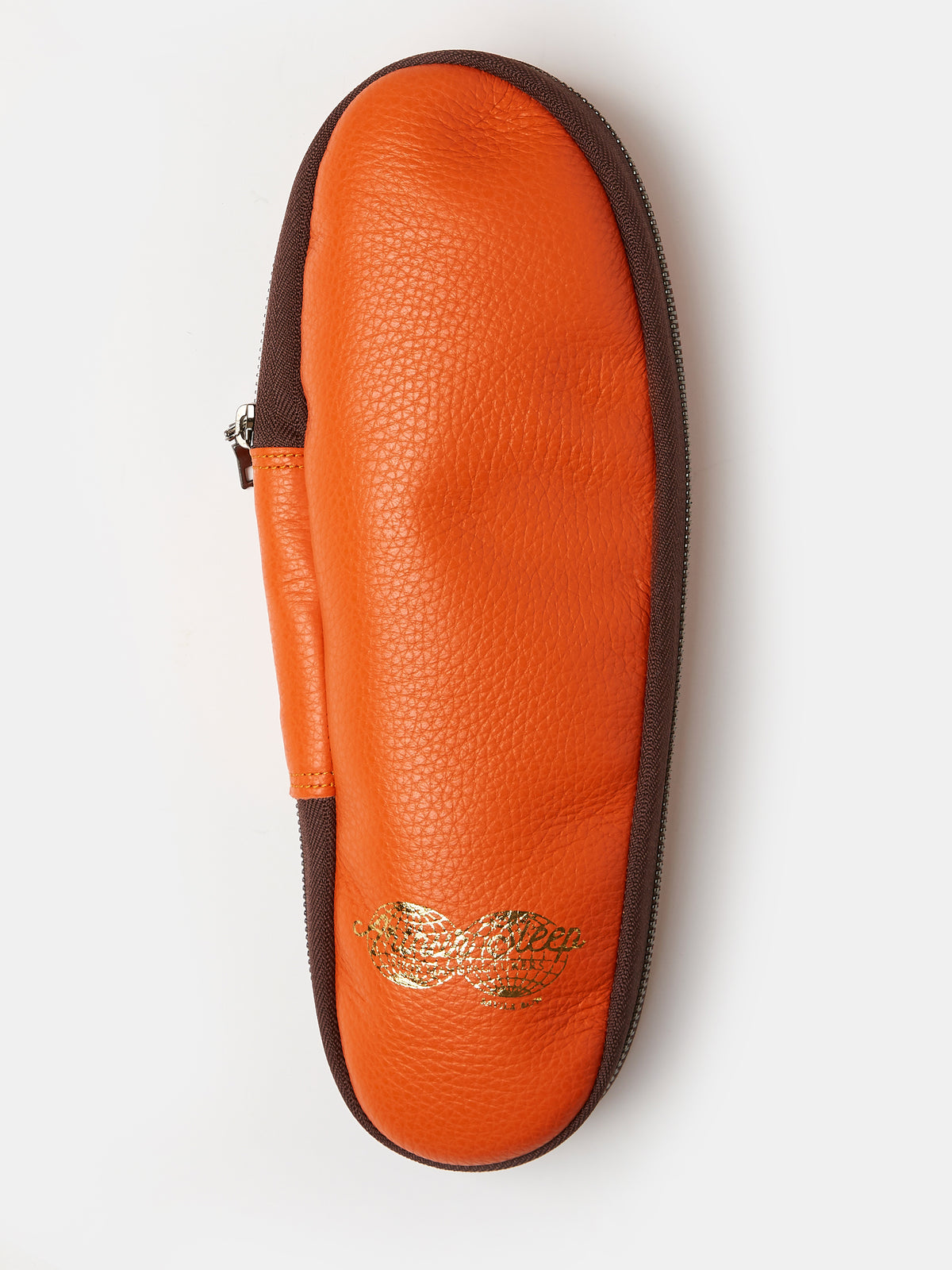 Globetrotter Glide Mule in Orange deer leather, view 8