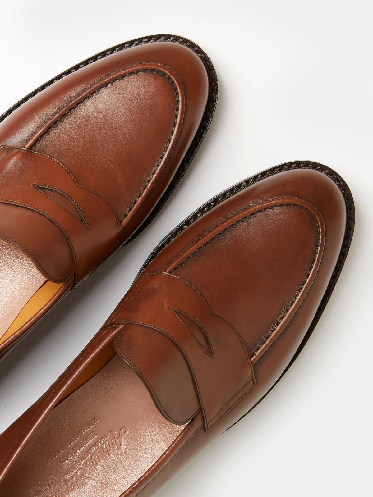 Goodyear Penny Loafer in Brown leather, view 3