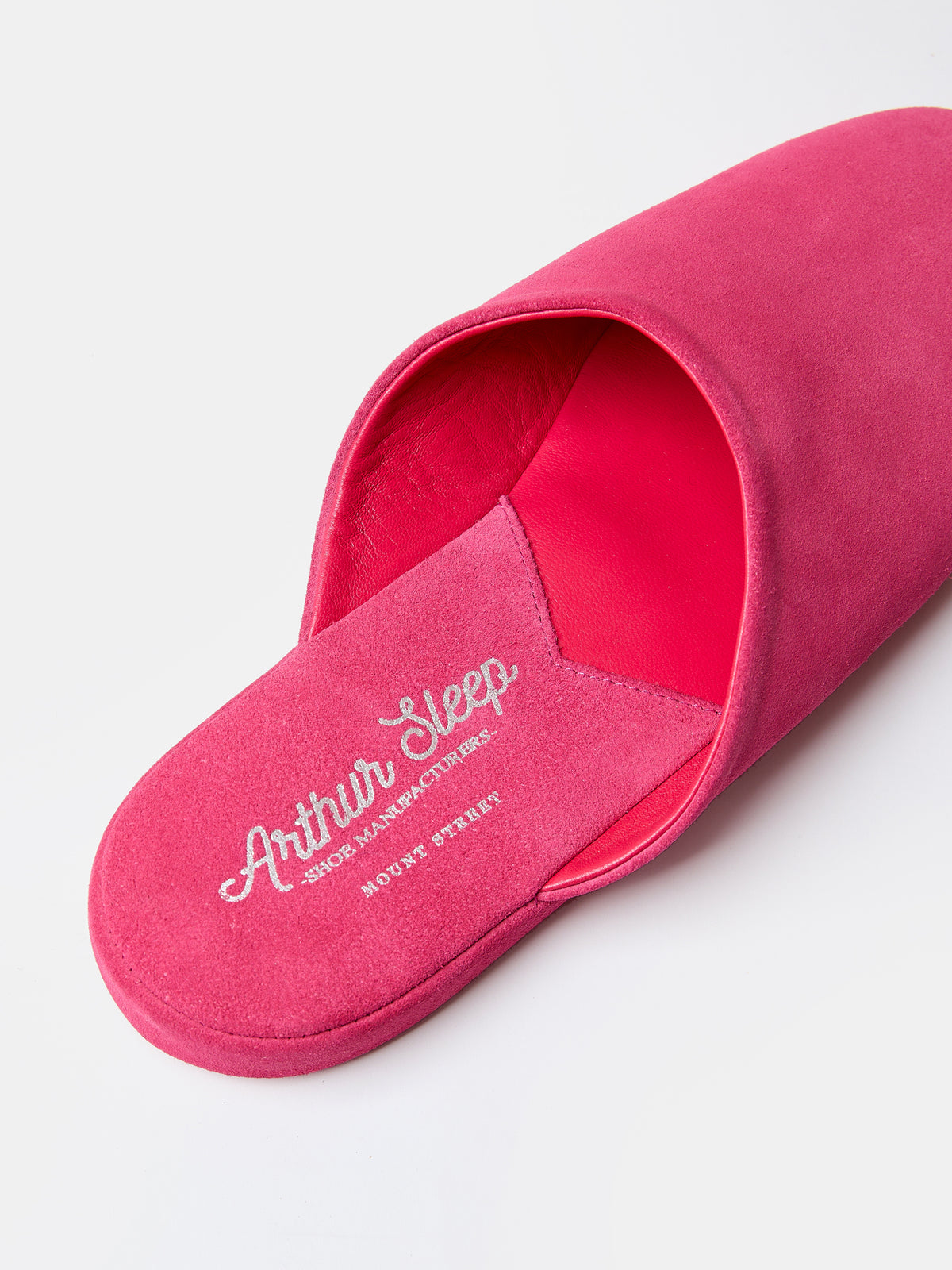 Globetrotter Glide Mule in Hot pink suede, view 5