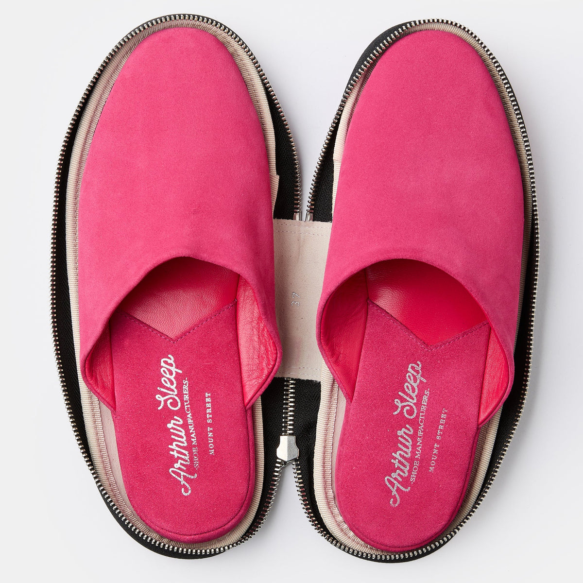 Globetrotter Glide Mule in Hot pink suede, view 6