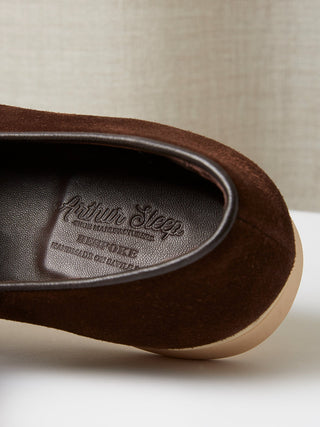 Penny Loafer in Chocolate Brown Suede