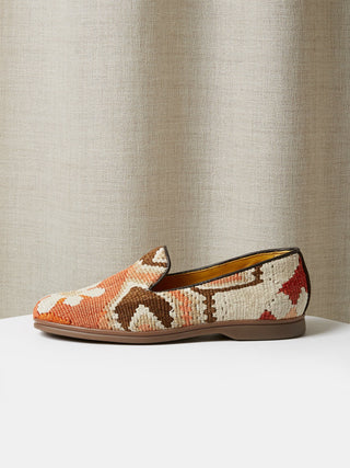 Antique Kilim Loafers with Rubber Soles