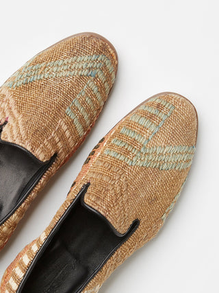 Antique Kilim Loafers with Rubber Soles