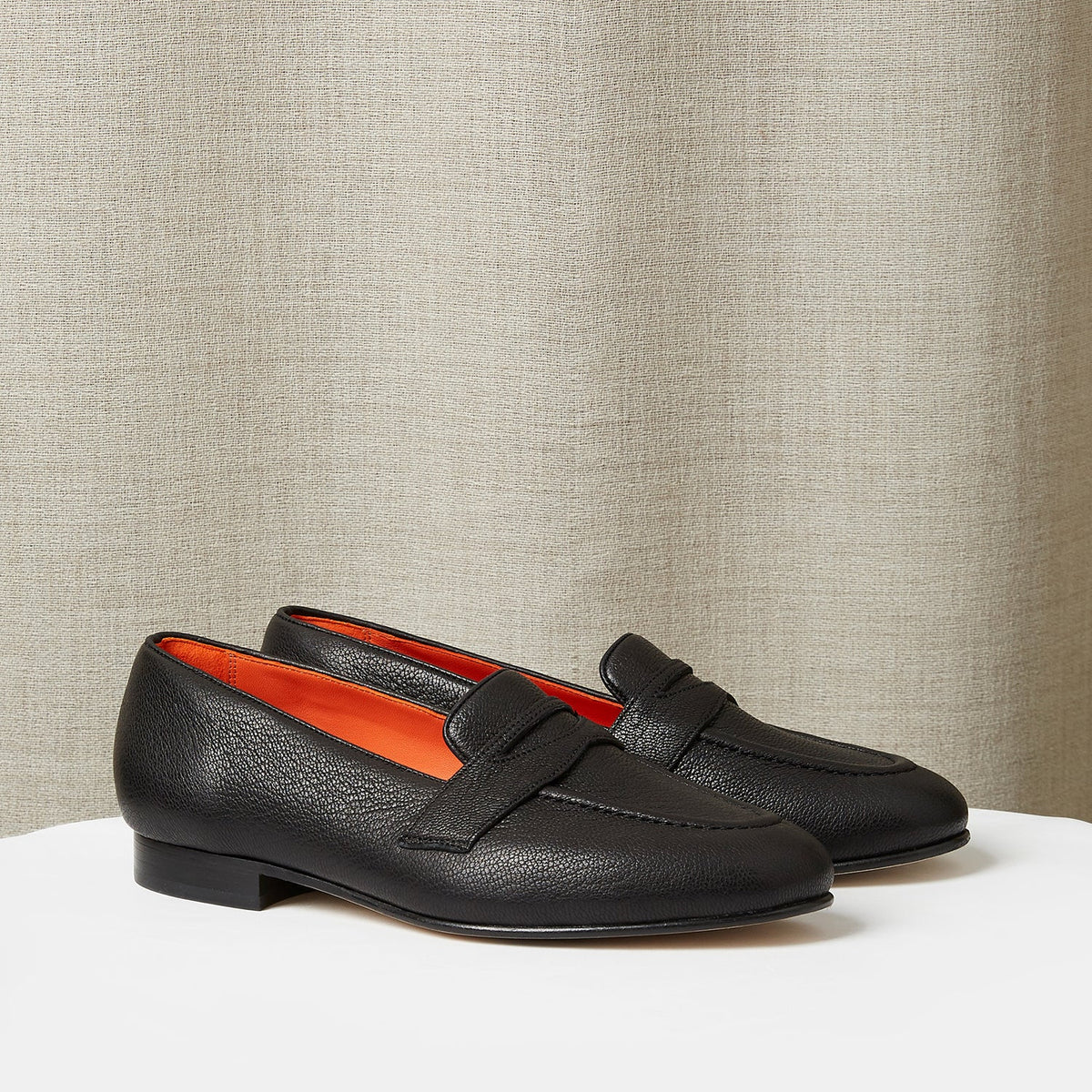 Penny Loafer in Black Deerskin – Arthur Sleep
