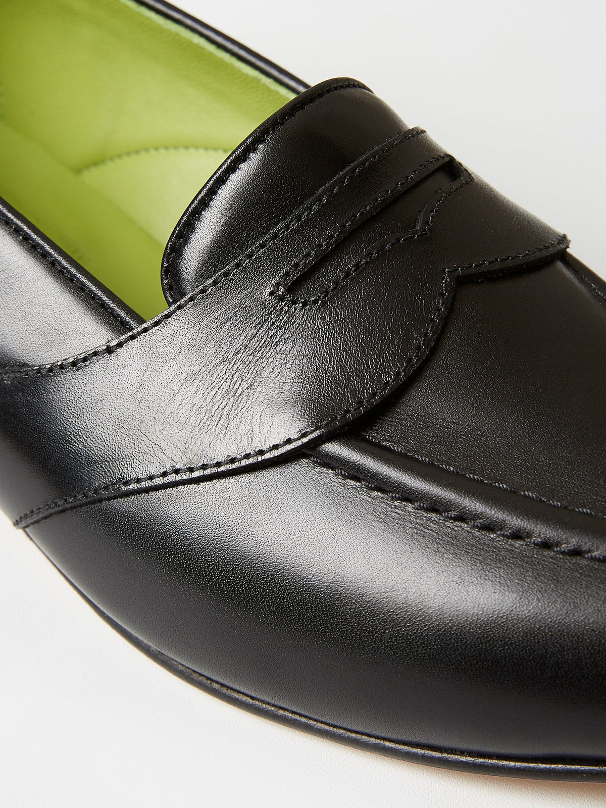 The Caledonian Loafer in Black Calf Leather, view 5