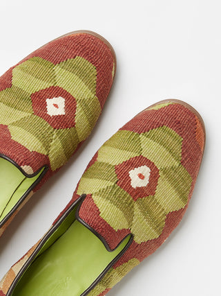 Antique Kilim Loafers with Rubber Soles