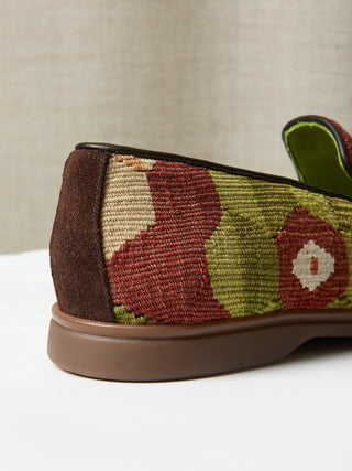 Antique Kilim Loafers with Rubber Soles