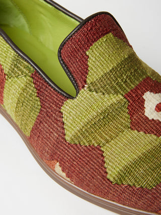 Antique Kilim Loafers with Rubber Soles