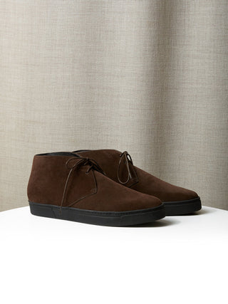 The Diego Boot in Dark Chocolate Suede