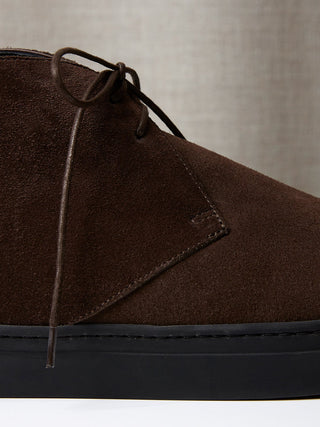 The Diego Boot in Dark Chocolate Suede