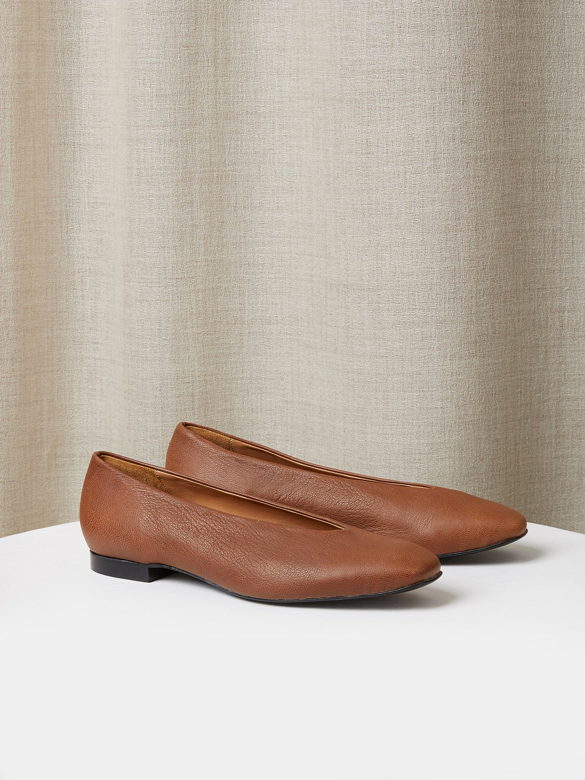 The Amarantos Loafer in Tan Deerskin, view 1