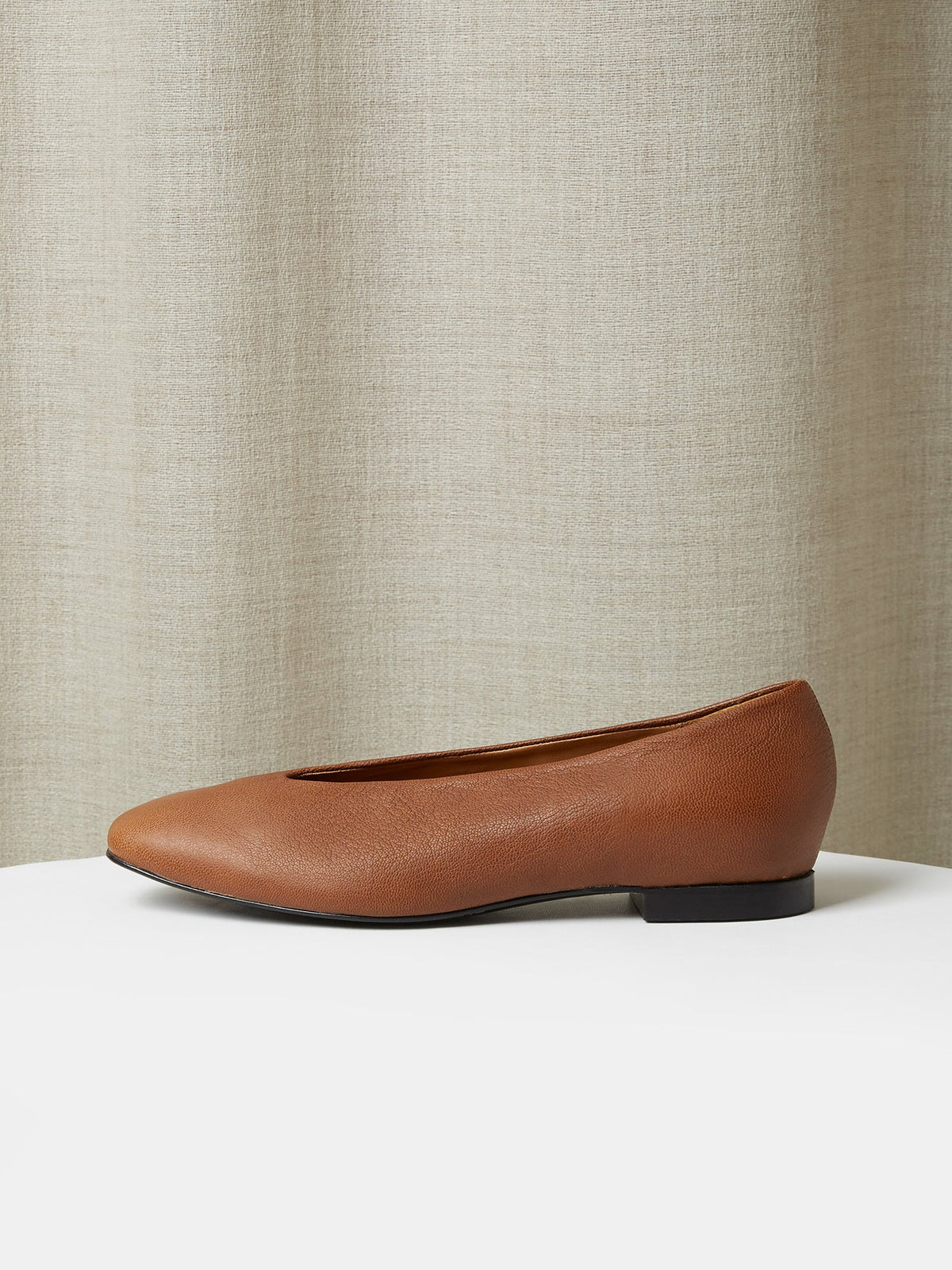The Amarantos Loafer in Tan Deerskin, view 2