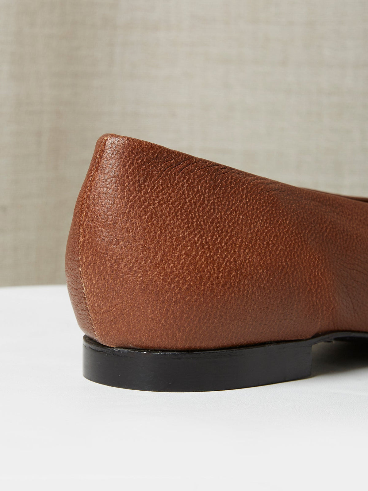 The Amarantos Loafer in Tan Deerskin, view 4