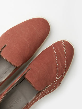 Regenerated Sailing Loafers with White Rubber Soles
