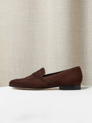 Chocolate Suede Caledonian Loafer