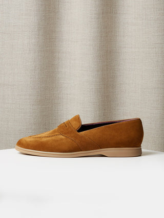 The Caledonian Loafer in Honey Suede