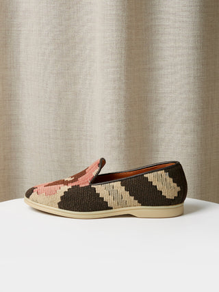 Antique Kilim Loafers with Cream Rubber Soles
