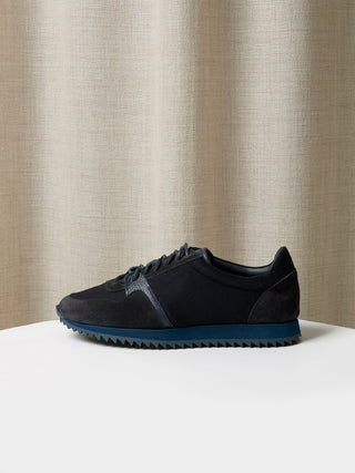 The Runner in Navy Cashmere Washout
