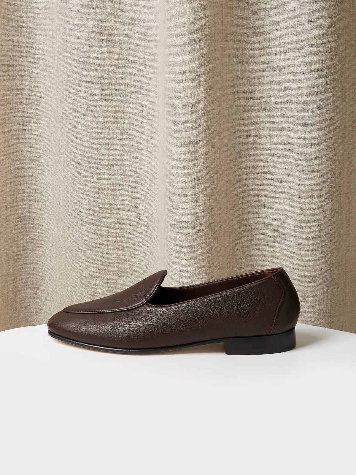 Belgian Loafer in Brown Deerskin, view 2